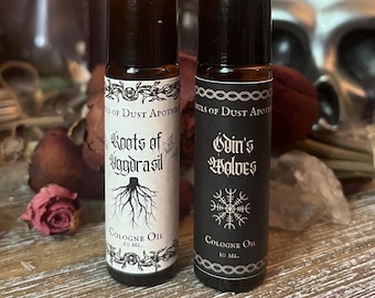 Men's Cologne Oil | Odin, Yggdrasil, Norse Mythology, Cologne, Nordic, Heathen, Yule gift