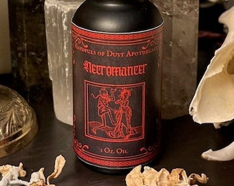 Necromancer Ritual oil | Spirit Communication Speak Samhain Witchcraft Witch Conjure Summon