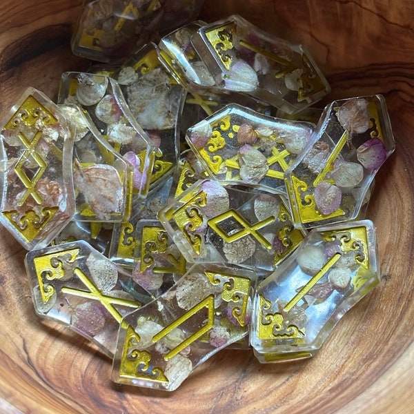 Spirit Runes Elder Futhark - Dittany of Crete, Communication, Samhain, Summoning