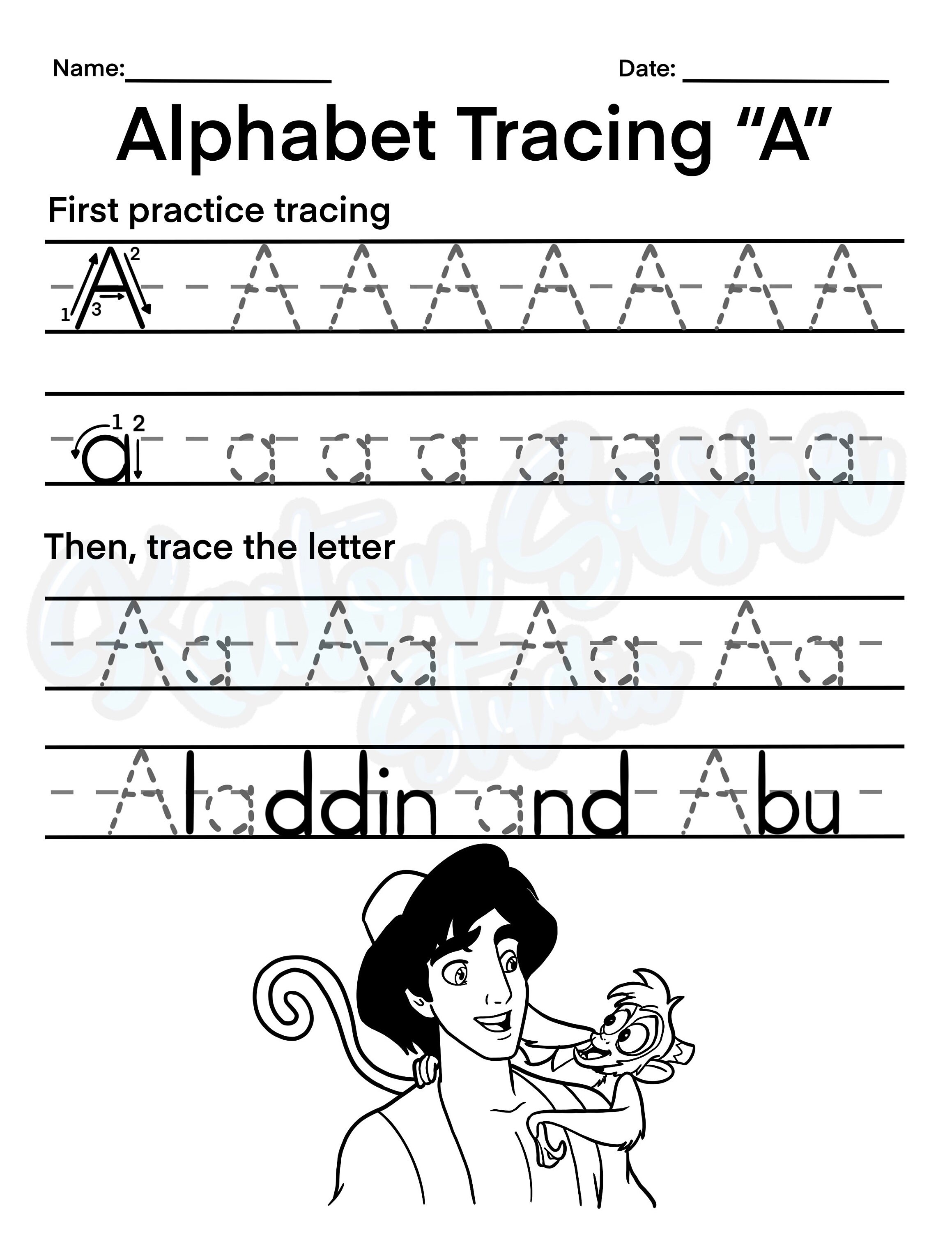 Preschool to Kindergarten Alphabet Worksheets printable 24 - Etsy
