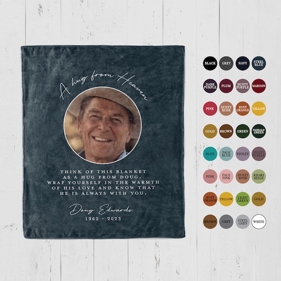 Personalized memorial throws hotsell