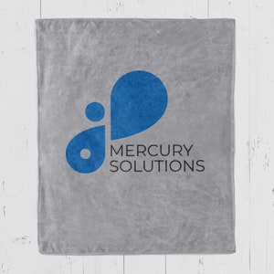 Custom Logo Blanket corporate gift for employee retirement or promotion