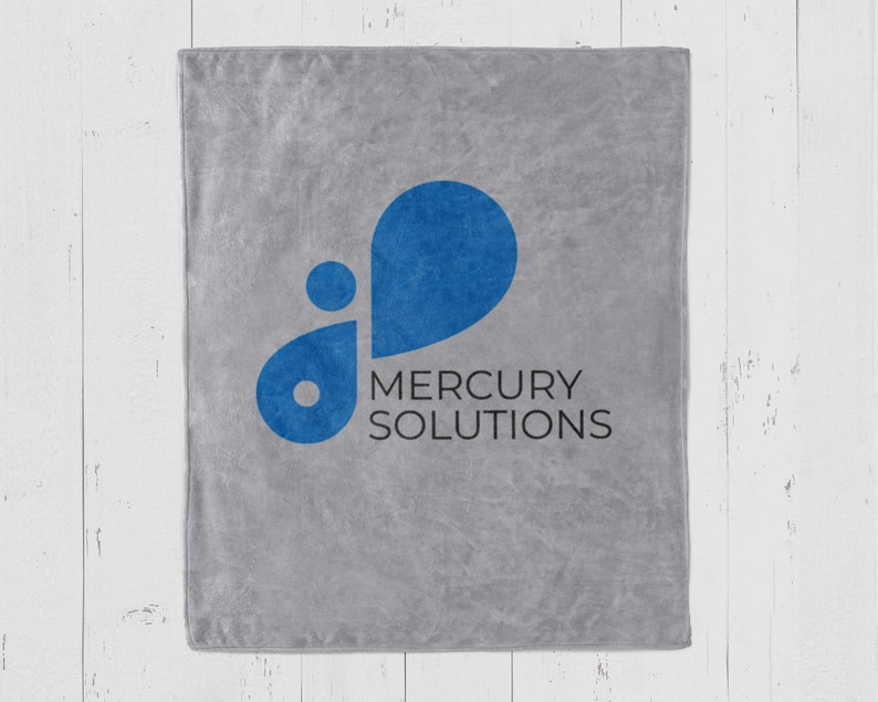Custom Logo Blanket corporate gift for employee retirement or promotion