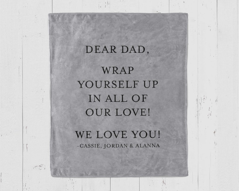 personalized throw blanket with custom text