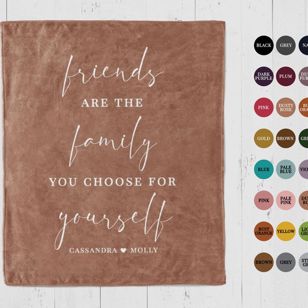 Best Friend Blanket Personalized Etsy