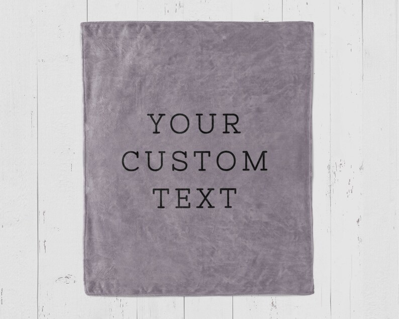 Custom Text Blanket Personalized Blanket for Adults Custom Etsy