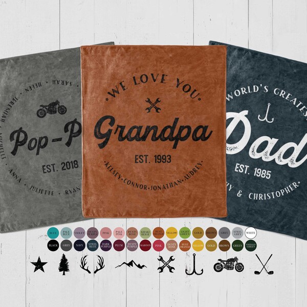 Custom Blanket for Man Etsy
