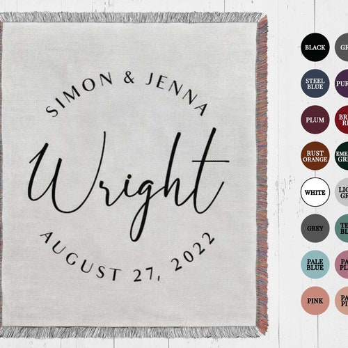 BESTSELLER Personalized Throw Blanket for Couples Wedding Etsy