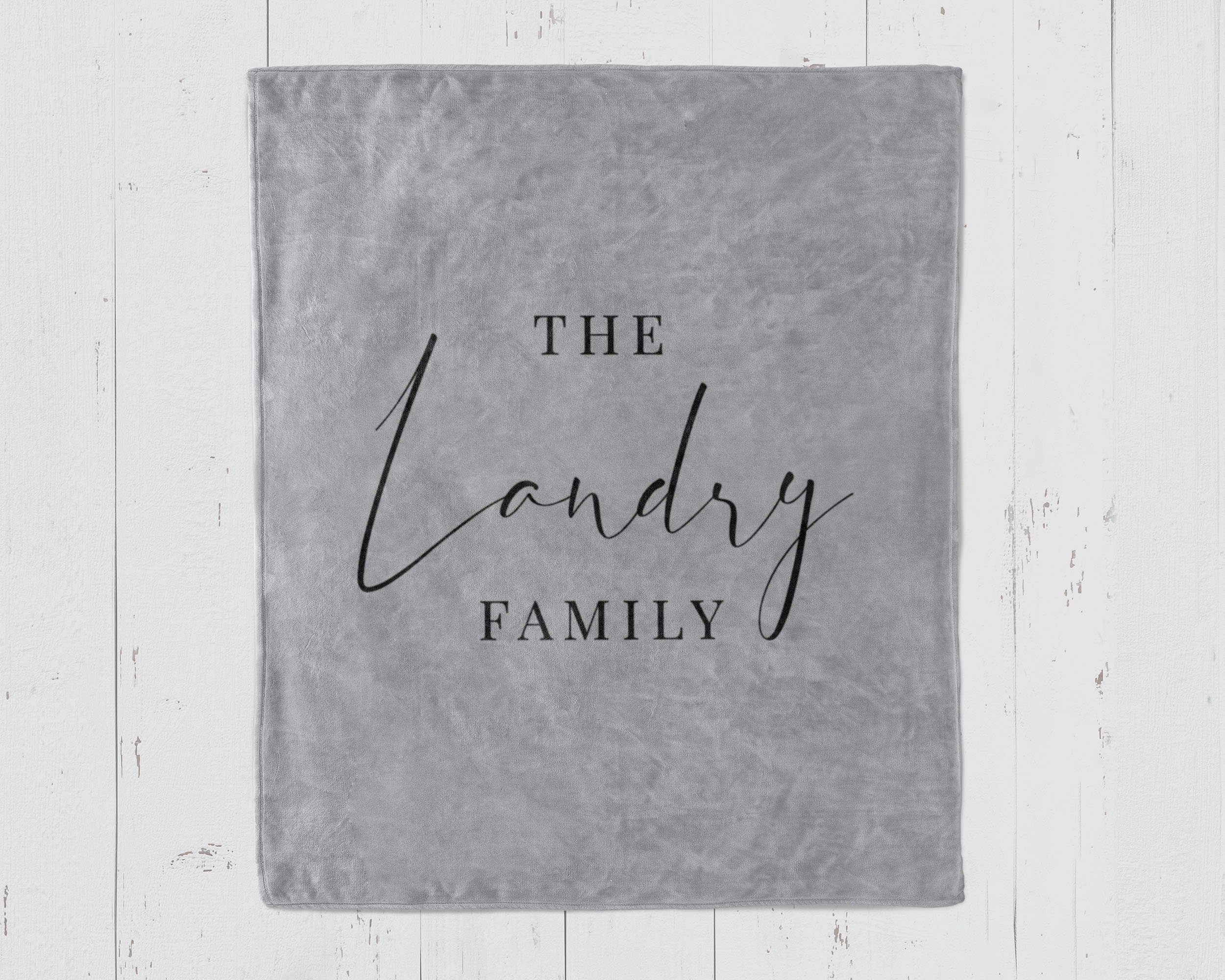 Personalized Blanket Last Name Custom Family Blanket With Etsy