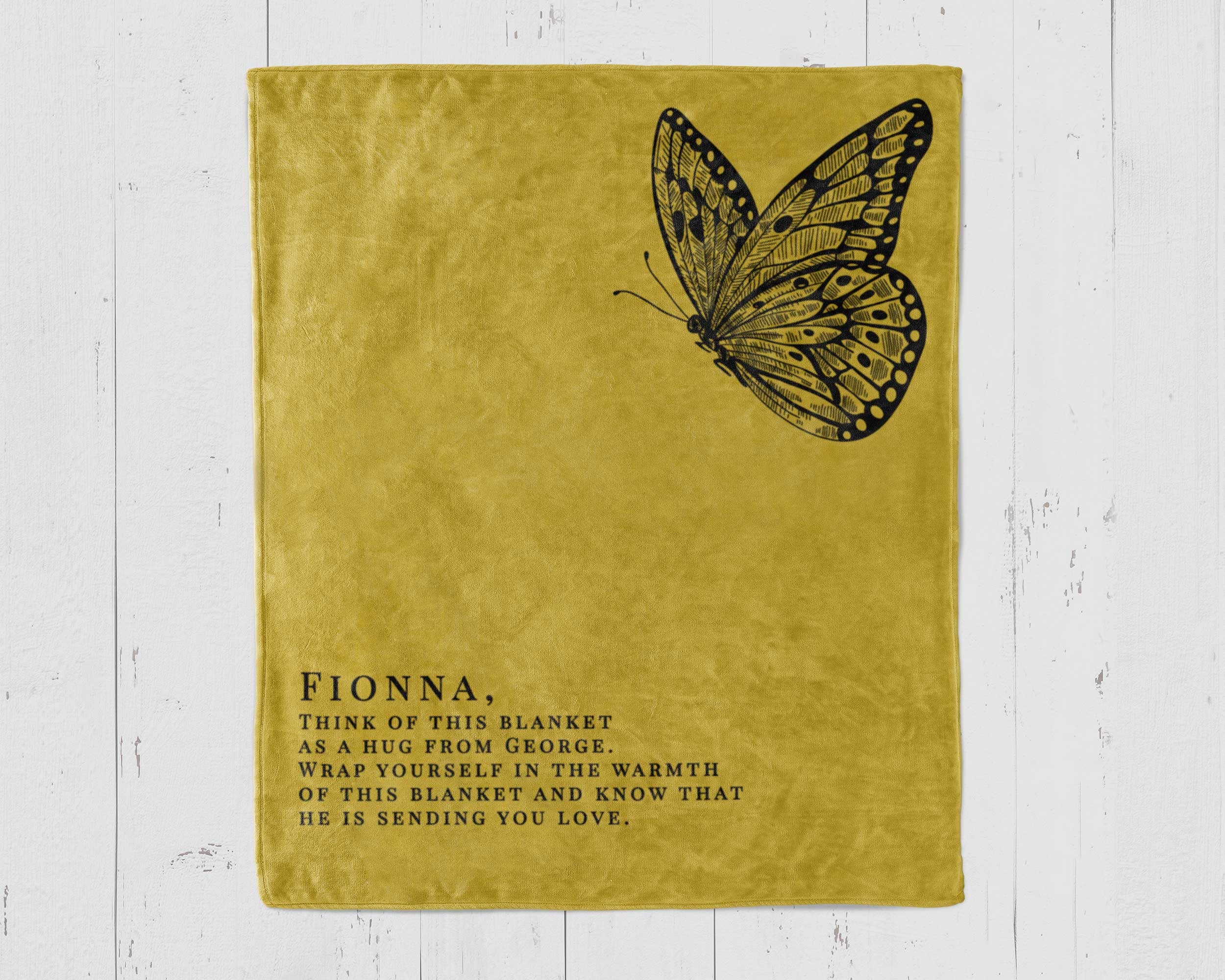 thumbnail image 2 of Custom Photo Night Butterfly When You Miss Me - Personalized Blanket - Memorial Gift For Family Members Designed By Esmeralda Good-Night 2 of 12