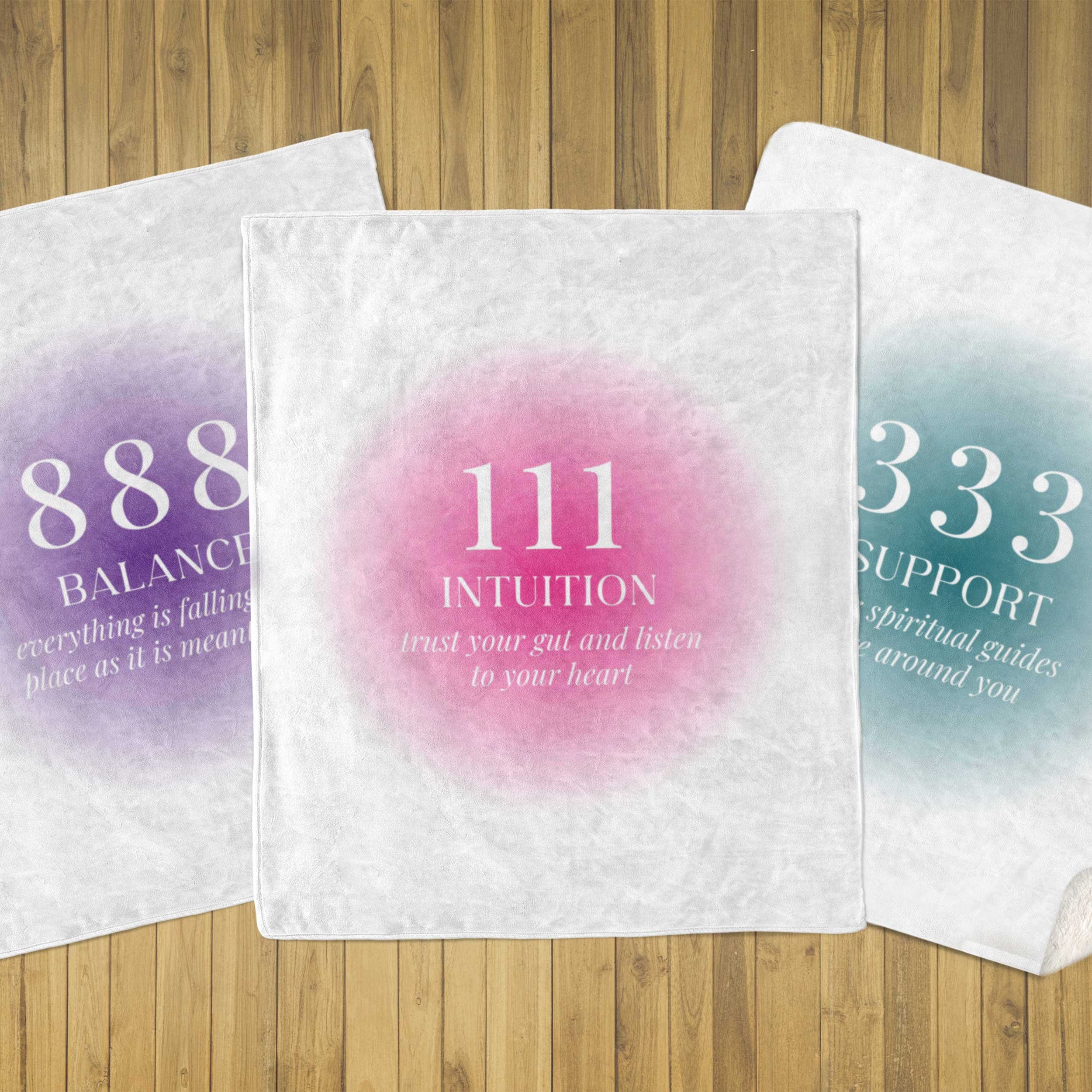 Custom Angel Number Blanket Gift throw blanket gift for teen girl 111 222 333, customized birthday gift for girlfriend spiritual home decor