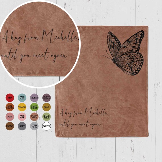 Butterfly memorial blanket deals