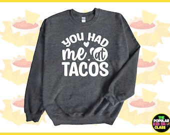 Taco Shirt Funny, Taco Shirt, Cinco De Mayo, Humor Food Shirt, Taco Lover, Taco Tuesday Shirt, Foodie Sweatshirt, Funny Shirts