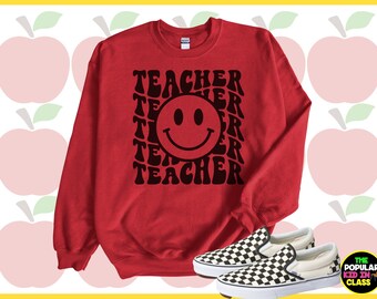 Cute Teacher Sweatshirt, Group Teacher Shirts, Teacher Sweatshirt, Teacher Gifts, Teacher Outfit, Elementary School Teacher