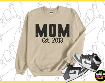 Mama est Shirt, Mother Shirt Gift, Mom Established Shirt, Gift for Her, Mothers Day Gift, Cute Mom Sweatshirt