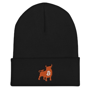 BULLISH Bitcoin Cuffed Beanie - BTC Hat