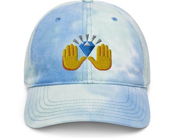 Diamond Hands HODL Wall Street Bets Tie Dye Hat Rainbow Crypto WSB