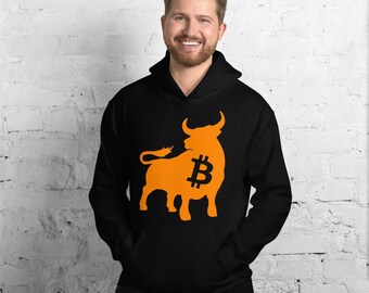 Bullish Bitcoin Unisex Hoodie Sweatshirt - BTC Bull