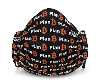 Plan B Bitcoin Premium Face Mask BTC Cryptocurrency