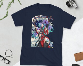Ninja Protocol Ivory Waves - Short-Sleeve Unisex T-Shirt - NINJA Solana Sol Shirt