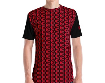 Hive Pattern - Black Sleeve T-Shirt
