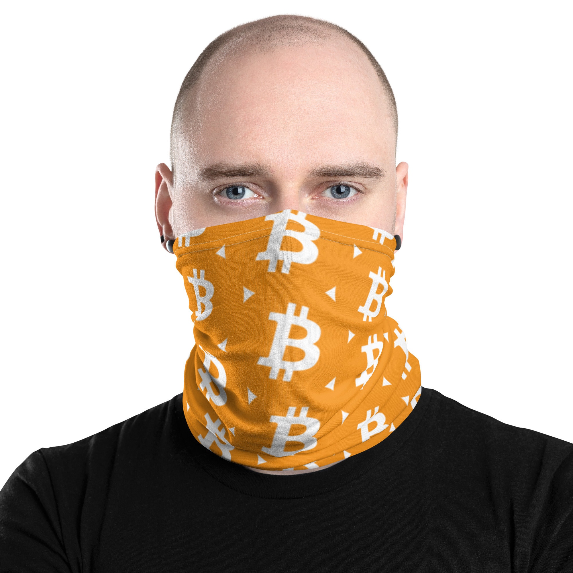 Classic Orange Bitcoin Neck Gaiter - BTC Mask - Etsy Ireland