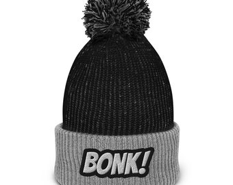 BONK ! - Pom-Pom Beanie - Solana Token BONK Degen NFTs SOL Merch