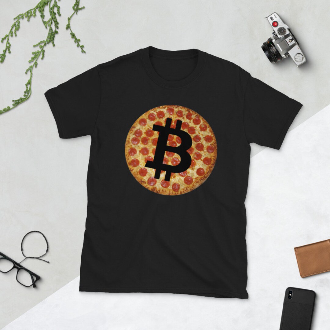 ビットコイン ピザ シャツ - ビットコイン ピザ デー (5 月 22 日) を記念して - 半袖ユニセックス T シャツ - Etsy 日本