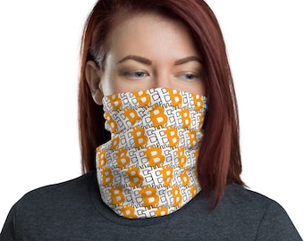 Bitcoin Triple Take V8 Neck Gaiter Face Mask