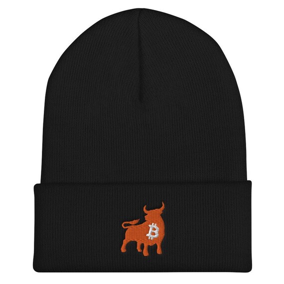 BULLISH Bitcoin Cuffed Beanie - BTC Hat
