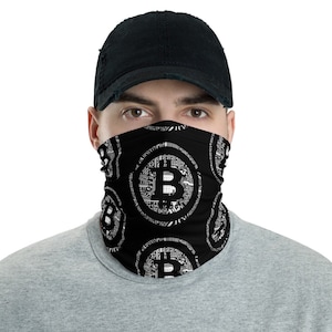 Bitcoin V3 Scaldacollo Nero Maschera Viso