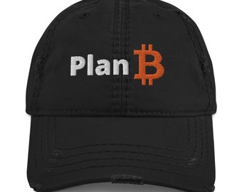 Plan B - Bitcoin - Distressed Dad Hat