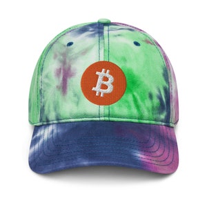 Tie Dye Unisex Adjustable Bitcoin Hat - BTC Crypto Merch