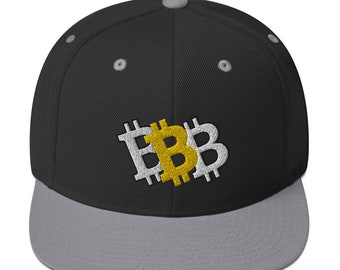 Bitcoin Triple Take Classic Snapback Hat