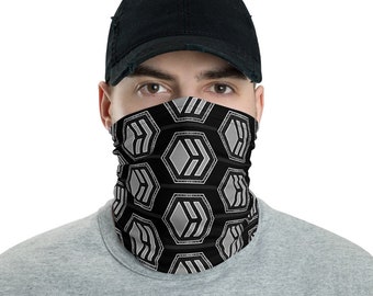Hive V2 Black Neck Gaiter Face Mask