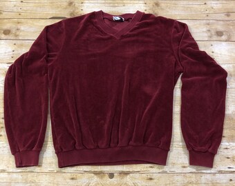 velour pullover mens