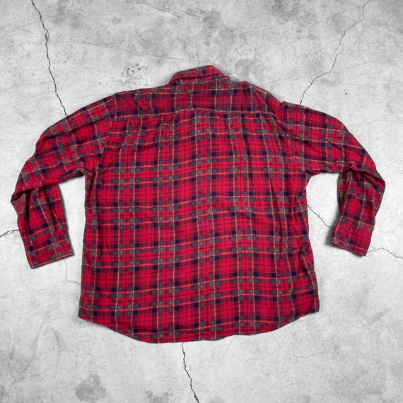 Vintage Flannel -  Size XL - Extra Large - Red an… - image 2