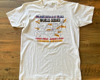 Vintage Single Stitched Baseball World Series T-shirt - 1991 Lebanon Missouri