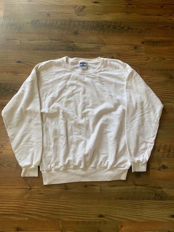 Vintage White Crewneck - Oversized Sweatshirt - A… - image 1
