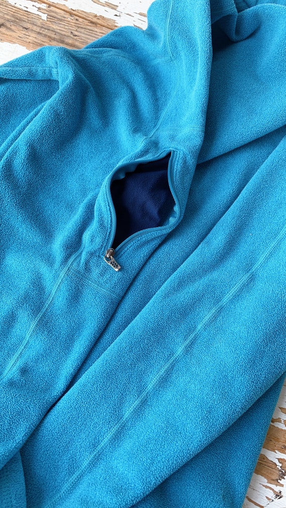 Vintage Patagonia Fleece Aqua Blue 1/2 Zip Fleece… - image 7