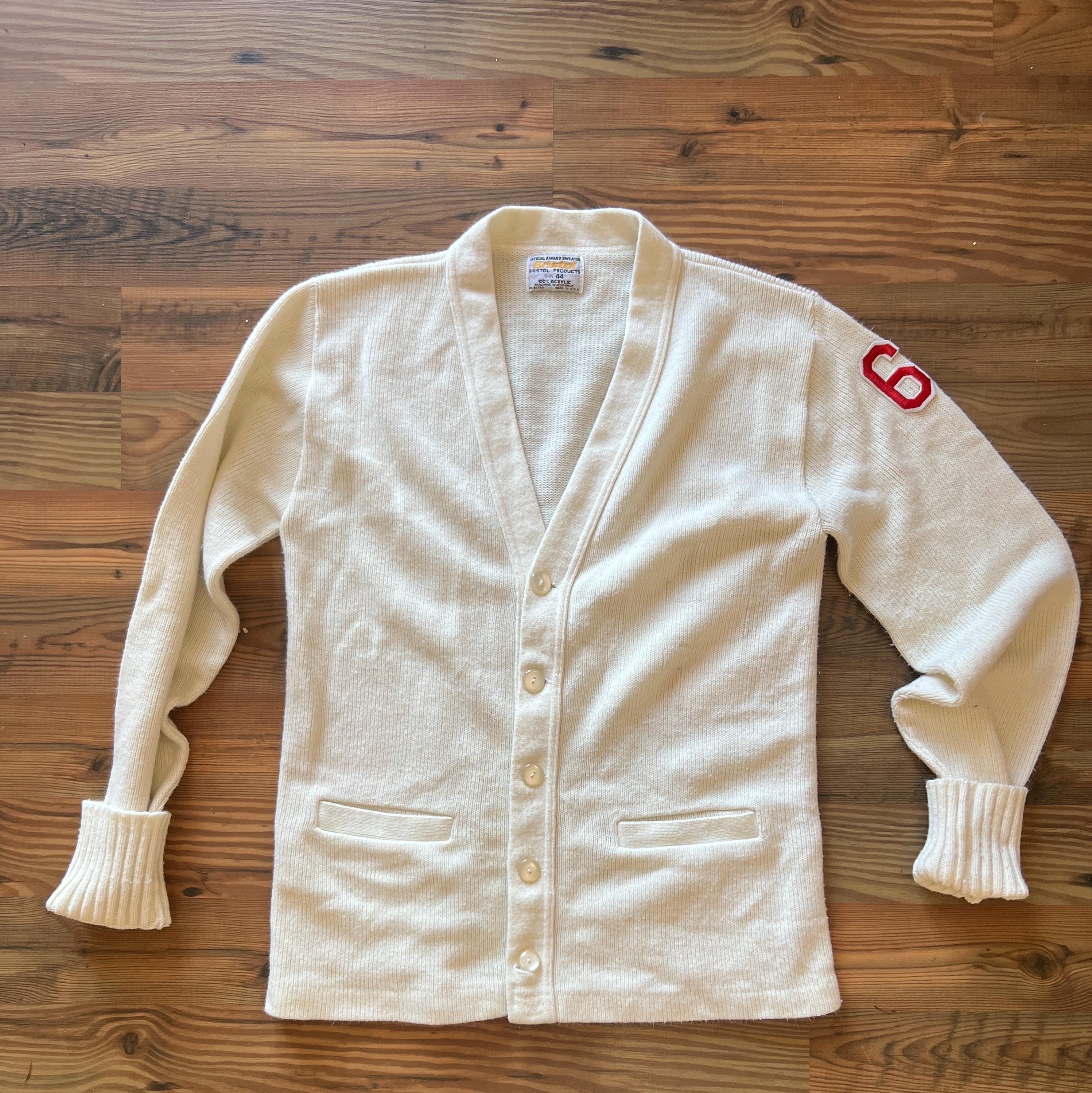 Veste Varsity Letterman Vintage Burean Holloway Jaune - Taille 38 (L) - Très Bon état