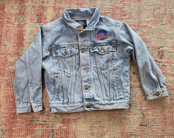 Vintage 1991 Planet Hollywood Children’s Denim Jacket - Orlando Florida - Size Small - 5t - 6 - 7 - Y2K