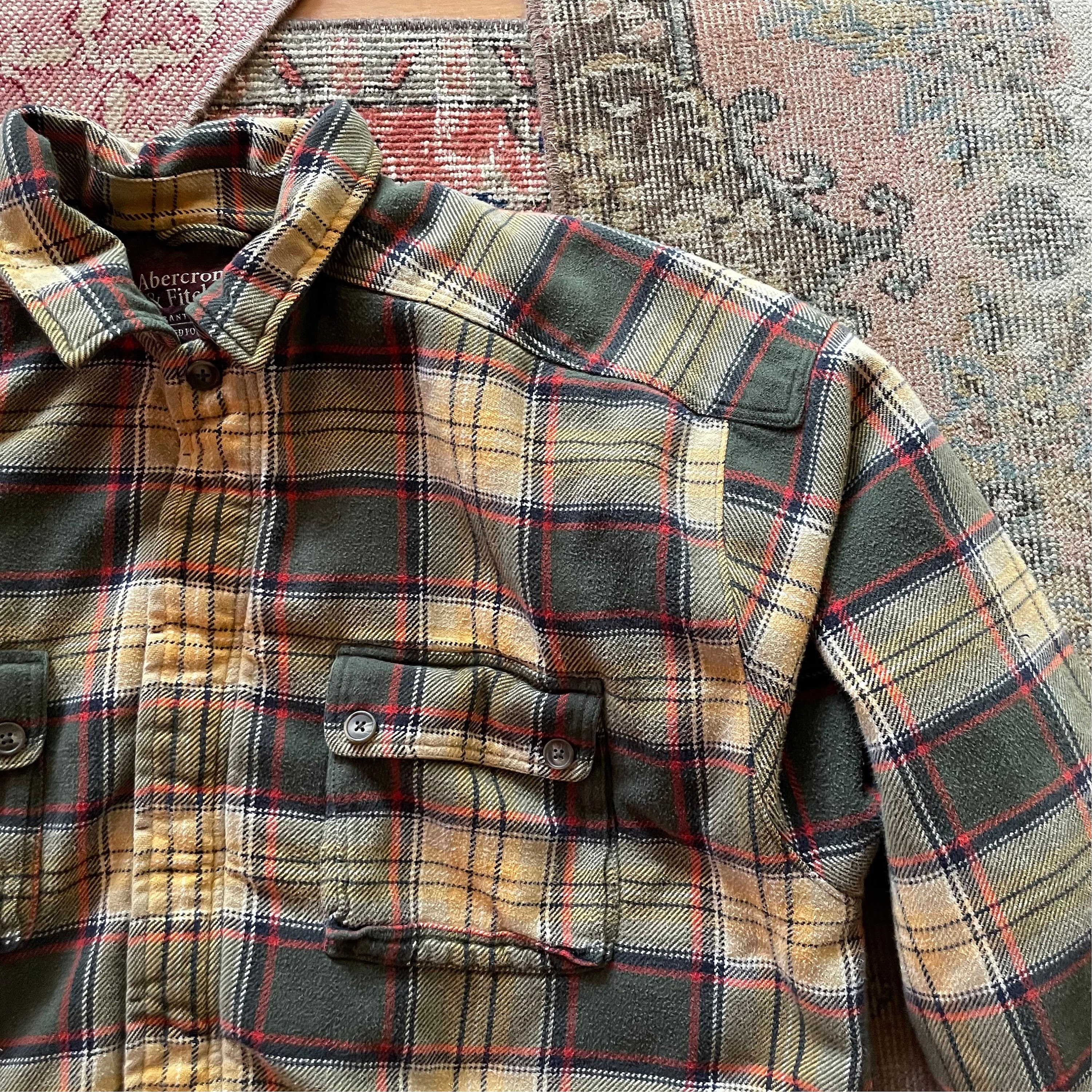 Abercrombie flannel deals jacket