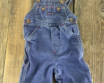 Vintage Infant Blue Denim Overalls - Size 6 Months - Big Mac - Baby - Toddler - Children’s