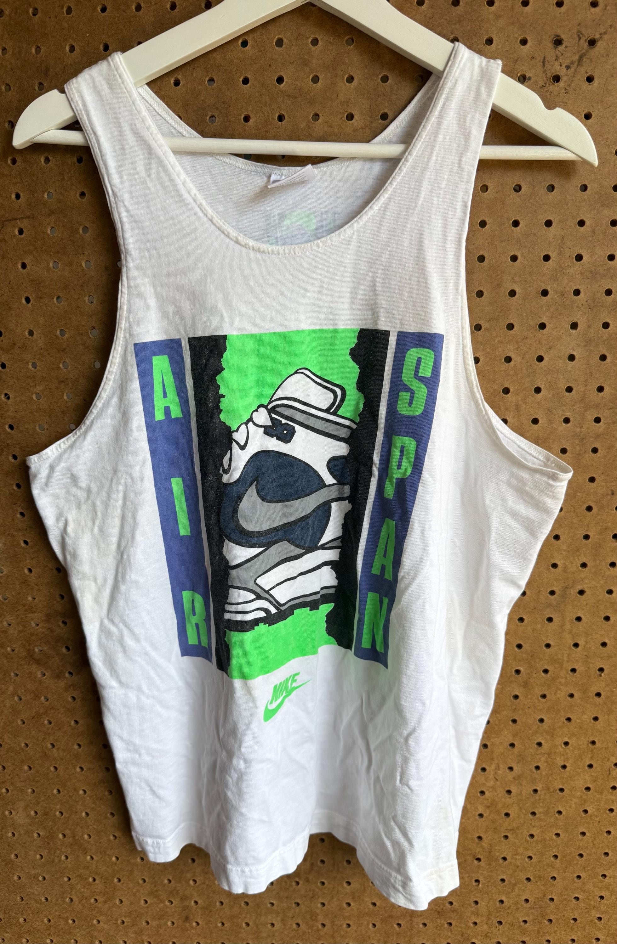 Vintage 90s Nike Air Span Tank Top - Size Medium- Single