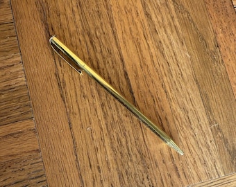 Vintage TanCraft Pencil, Gold Tone, Refillable, Unique, Made In Japan