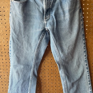 00s Distressed Denim - Size 33X28 - 100% Cotton - L.L. Bean - Classic -