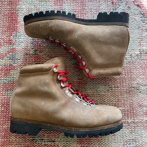 Italian Crafted PIVETTA for DMC Brown Leather Unisex Hiking Boots - Men’s Size 7.5 AA