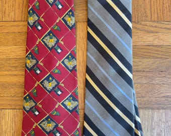 Vintage Tommy Hilfiger Silk Golf Tie | Burgundy Red | Golfing Necktie | Vintage Mens | Designer Tie | Country Club |