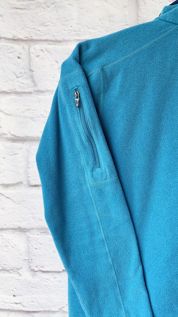 Vintage Patagonia Fleece Aqua Blue 1/2 Zip Fleece… - image 6